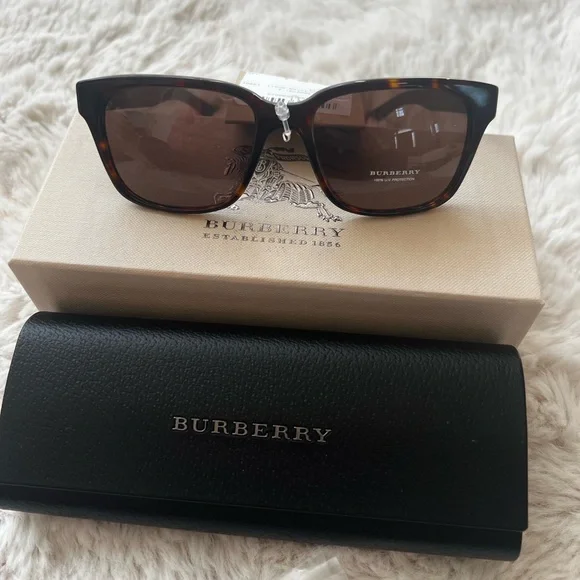 Burberry Sunglasses- brand new with packaging New Burberry Sunglasses B 4146 3485/6V Light Green Frame 55  main image 3